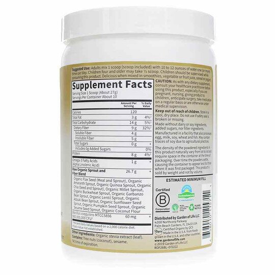 Raw Organic Fiber, GOL